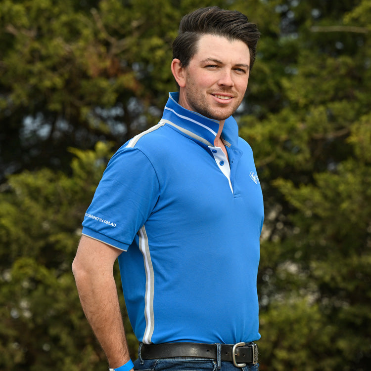 Blue Polo Shirt - Men's